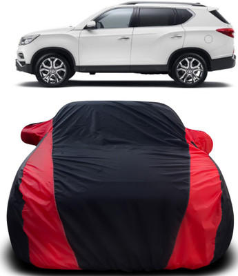 Gavya Car Cover For Mahindra XUV400 (With Mirror Pockets)(Black, Red)