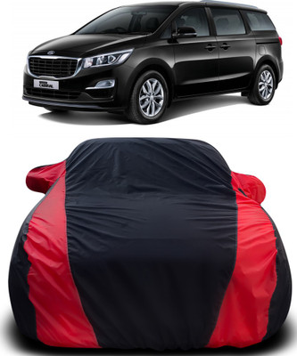 APNEK Car Cover For Kia Grand Carnival (With Mirror Pockets)(Black, Red)