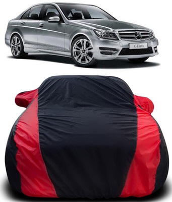 APNEK Car Cover For Mercedes Benz C220 (With Mirror Pockets)(Black, Red)