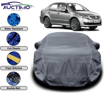 AUCTIMO Car Cover For Maruti Suzuki SX4 (With Mirror Pockets)(Grey)