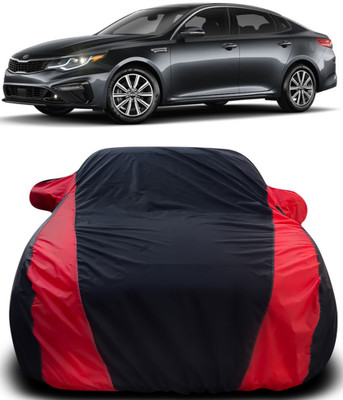 APNEK Car Cover For Kia Optima (With Mirror Pockets)(Black, Red)