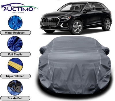 AUCTIMO Car Cover For Audi Q3 (With Mirror Pockets)(Grey, For 2020, 2019, 2018, 2017, 2016, 2015 Models)