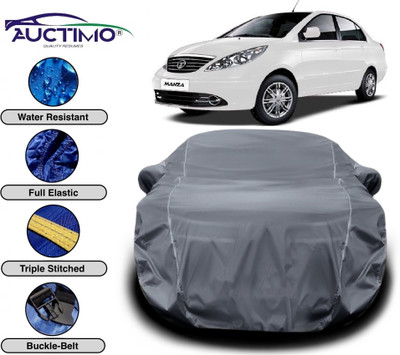 AUCTIMO Car Cover For Tata Manza (With Mirror Pockets)(Grey, For 2020, 2019, 2018, 2017, 2016, 2015 Models)