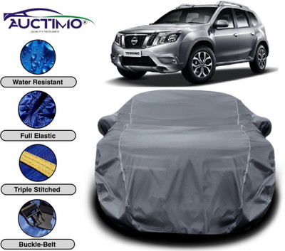 AUCTIMO Car Cover For Nissan Terrano (With Mirror Pockets)(Grey)