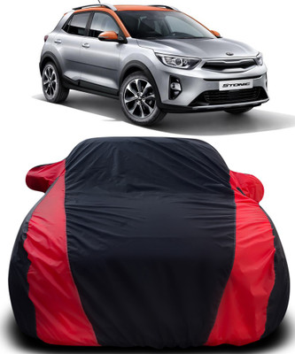 ProRox Car Cover For Kia Stonic (With Mirror Pockets)(Black, Red)