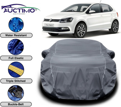 AUCTIMO Car Cover For Volkswagen Polo 1.5 TDI Highline (With Mirror Pockets)(Grey)