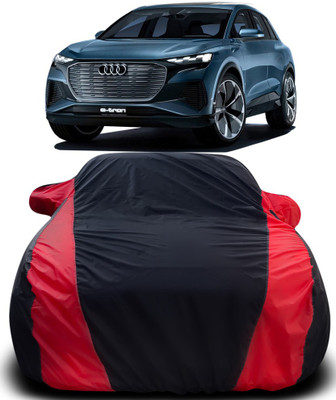 Gavya Car Cover For Audi e-tron Sportback (With Mirror Pockets)(Black, Red)