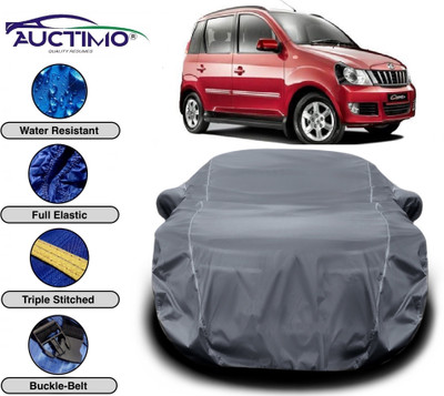 AUCTIMO Car Cover For Mahindra Quanto (With Mirror Pockets)(Grey)