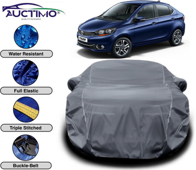 AUCTIMO Car Cover For Tata Tigor (With Mirror Pockets)(Grey)