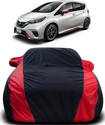 APNEK Car Cover For Nissan Note e-Power (With Mirror Pockets)(Black, Red)