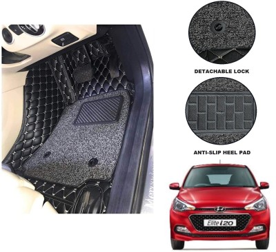 Auto Hub Leatherite 7D Mat For  Hyundai Elite i20(Black)