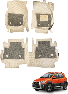 Auto Hub Leatherite 7D Mat For  Toyota Etios Cross(Beige)