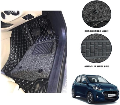 Auto Hub Leatherite 7D Mat For  Hyundai Grand i10 Nios(Black)