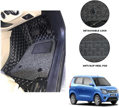 Auto Hub Leatherite 7D Mat For  Maruti Suzuki WagonR(Black)