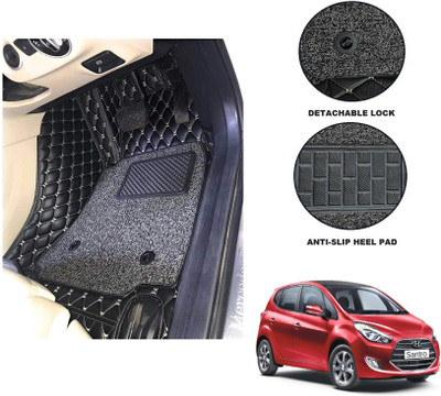 Auto Hub Leatherite 7D Mat For  Hyundai Santro(Black)