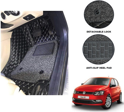 Auto Hub Leatherite 7D Mat For  Volkswagen Polo GT(Black)