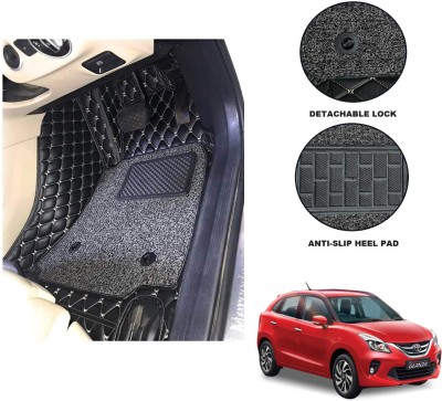 Auto Hub Leatherite 7D Mat For  Toyota Glanza(Black)