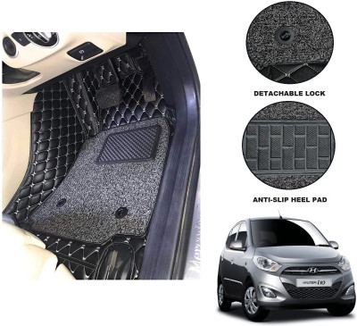 Auto Hub Leatherite 7D Mat For  Hyundai Grand i10(Black)