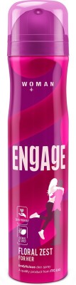 Engage Floral Zest, Citrus and Floral, Skin Friendly Deodorant Spray  -  For Women(150 ml)