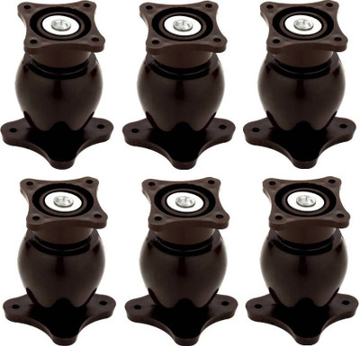 MINI Door Magnet Door Mounted Door Stopper (BROWN,PACK OF 6) DOOR STOPPER Wall Mounted Door Stopper(Brown)