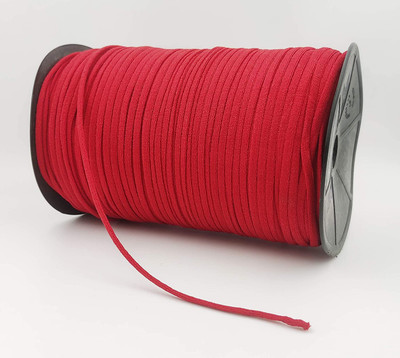KnottyCord Elastic Thread and Cord Red Elastic(200 m)
