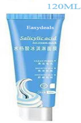 Easydeals Salicylic Acid 100% Original Salicylic Acid Ice Cream Mask Acne Moisturizing Smear Mask Blackheads Remover Mask Cleansing &amp; Shrinking Pores  (120 ml)