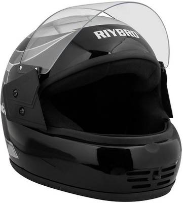 Riybro Full Face ISI Marked with Adjustable strap fro Men & Women Bike & Scooty Riding Motorbike Helmet