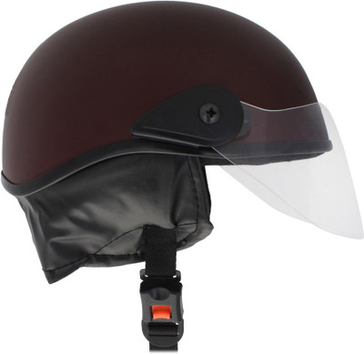 Western Era Stylish Lovable Helmet for Kids || Baby Safety and Comfort || (3-12 Yrs) Motorbike Helmet(Maroon Matte)