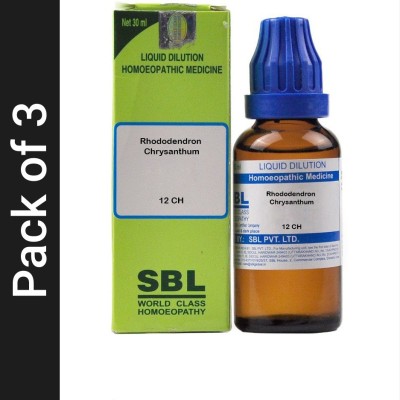 SBL Rhododendron Chrysanthum 12 CH Dilution(3 x 30 ml)