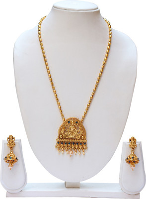 Swarajshop Copper Gold-plated Gold Jewellery Set(Pack of 1)