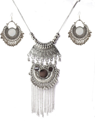 ZuriKrisha Oxidised Silver Silver Silver Jewellery Set(Pack of 1)