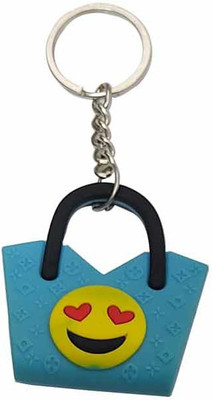 heeva creation Cute Purse Key Chain for Bag/ Door Key-Ring/ car Key-Ring. (Random Design) (Pack Of 1) Blue Key Chain