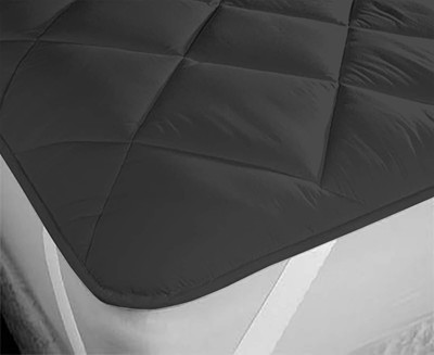 Luxurious Life Elastic Strap Queen Size Mattress Cover(Black)