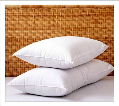 KURLON Microfibre Stripes Sleeping Pillow Pack of 2(White)