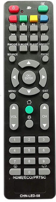 BhalTech CHN-LED-58 LCD LED Smart HD TV Compatible for  Croma Remote Controller(Black)