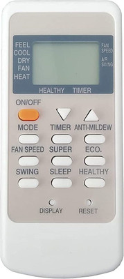 LipiWorld 135 AC Remote Control Compatible for  Whirlpool AC Remote Controller(White)