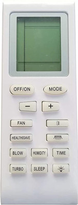 LipiWorld 18 AC Remote Control Compatible for  ELECTRUX AC Remote Controller(White)