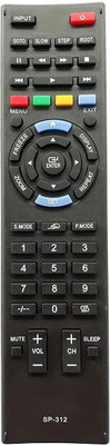BhalTech SP-312 Smart TV LED LCD Compatible for  Speedcon Remote Controller(Black)