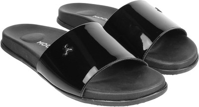 MOCHI Women Flip Flops(Black , 8)