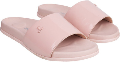 MOCHI Women Slides(Pink , 8)