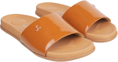 MOCHI Women Slides(Tan , 8)