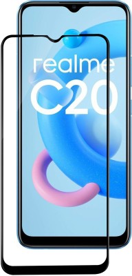 Express Buy Edge To Edge Tempered Glass for Realme C20(Pack of 1)