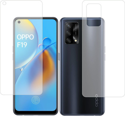 raxxy Front and Back Tempered Glass for OPPO F19(Pack of 2)