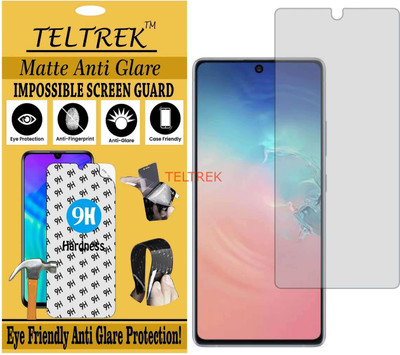 TELTREK Tempered Glass Guard for SAMSUNG S10 LITE (Matte Flexible Shatterproof)(Pack of 1)