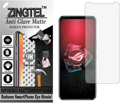ZINGTEL Tempered Glass Guard for ASUS ROG PHONE 5 PRO (Matte Flexible Shatterproof)(Pack of 1)
