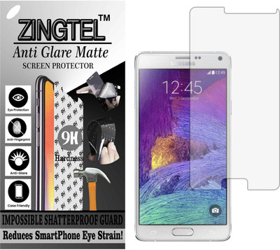 ZINGTEL Tempered Glass Guard for SAMSUNG NOTE 4 (Matte Flexible Shatterproof)(Pack of 1)