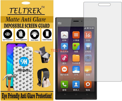 TELTREK Tempered Glass Guard for MI 3 (Matte Flexible Shatterproof)(Pack of 1)