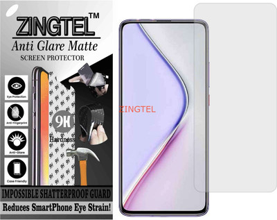 ZINGTEL Tempered Glass Guard for MI K40 PRO ZOOM (Matte Flexible Shatterproof)(Pack of 1)