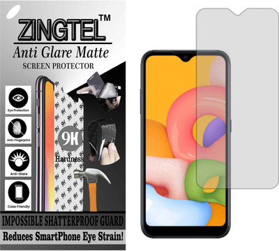ZINGTEL Tempered Glass Guard for SAMSUNG SM015F (GALAXY A01) (Matte Flexible Shatterproof)(Pack of 1)