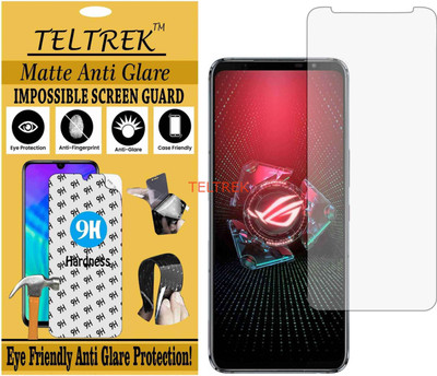 TELTREK Tempered Glass Guard for ASUS ROGPHONE 5 PRO (Matte Flexible Shatterproof)(Pack of 1)